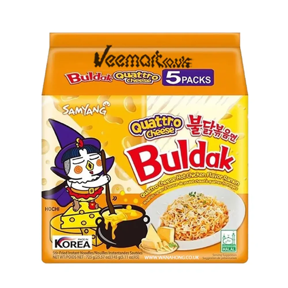 SAMYANG Four Cheese Hot Chicken Flavoured Instant Noodles 145g*5