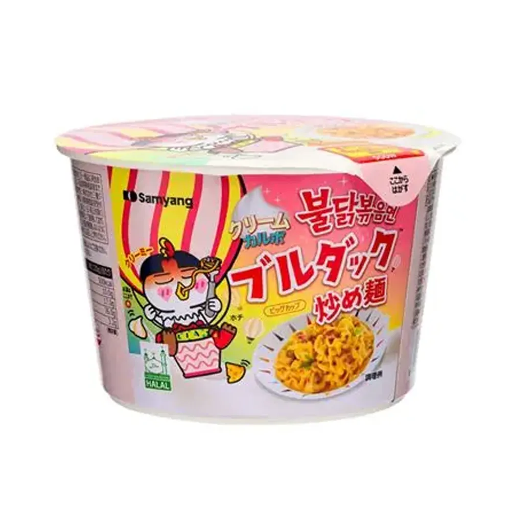 SAMYANG Creamy Cheese Hot Chicken Flavoured Instant Noodles 120g (Bowl)