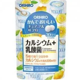 ORIHIRO Chewable Supplement Calcium+Lactic Acid Bacteria 75g *48