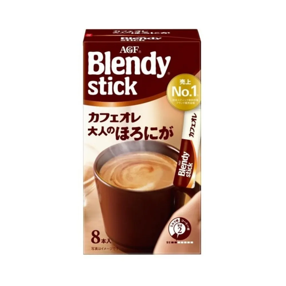 [N0353] AGF Blendy stick Cafe au Lait Bitter Sweet 8 pcs
