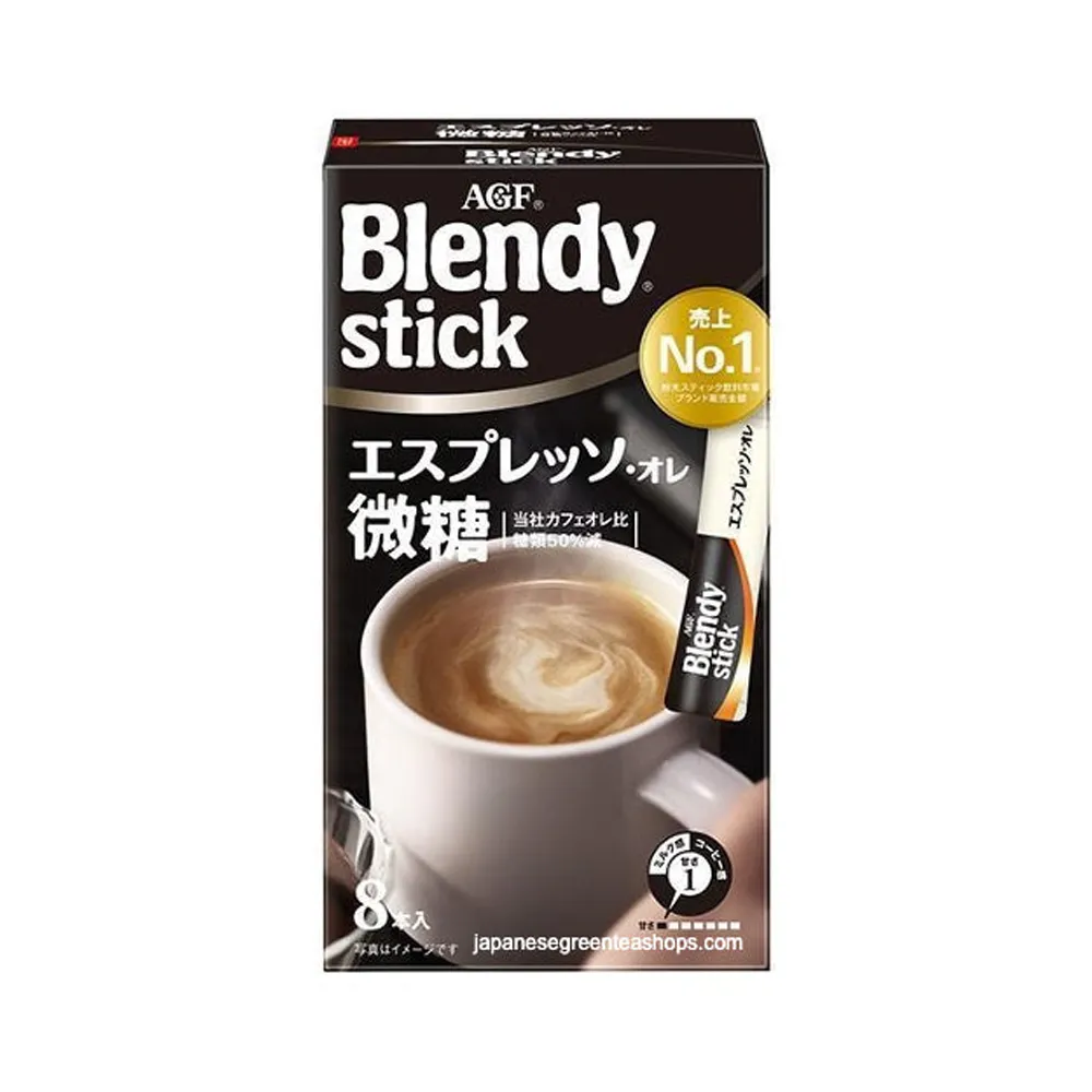 AGF Blendy stick Espresso au Lait Less Sugar 8 pcs