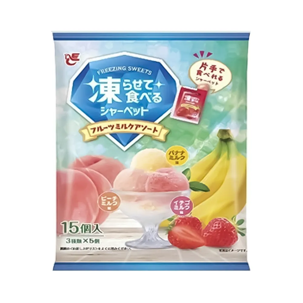 Ace Bakery Frozen Sorbet Fruit Milk Assortment 15 pcs