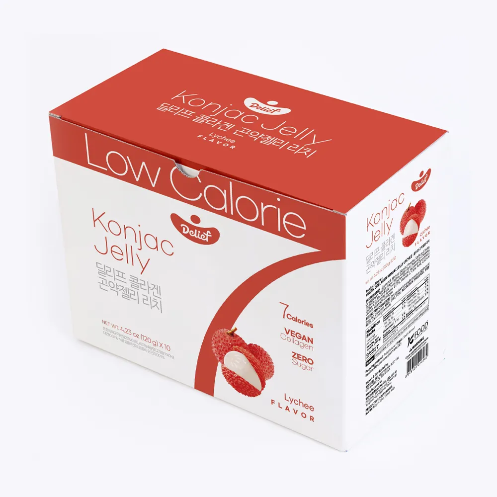 DELIEF Vegan Collagen Konjac Jelly Lychee (V) 120g x 10
