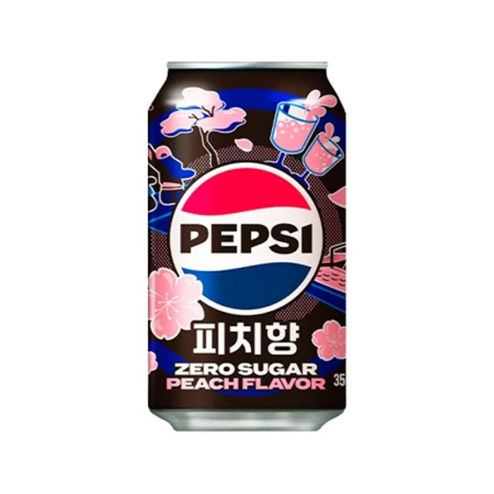 [N0409] LOTTE CHILSUNG Pepsi Zero Sugar Peach 355mlx24