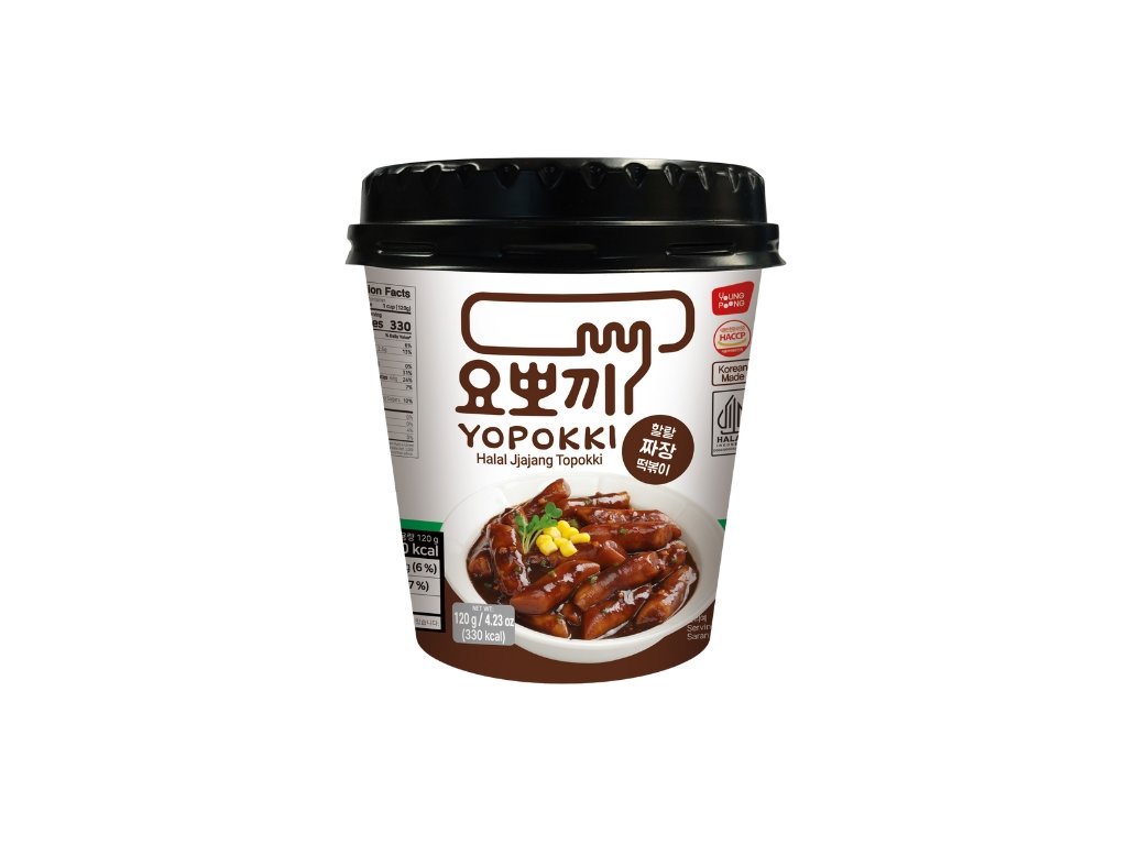 YOUNGPOONG Yopokki Jjajang Tteokbokki Cup HALAL 120g