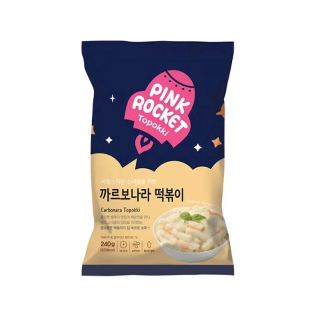 YOUNGPOONG Pink Rocket Carbonara Tteokbokki Pack 240g