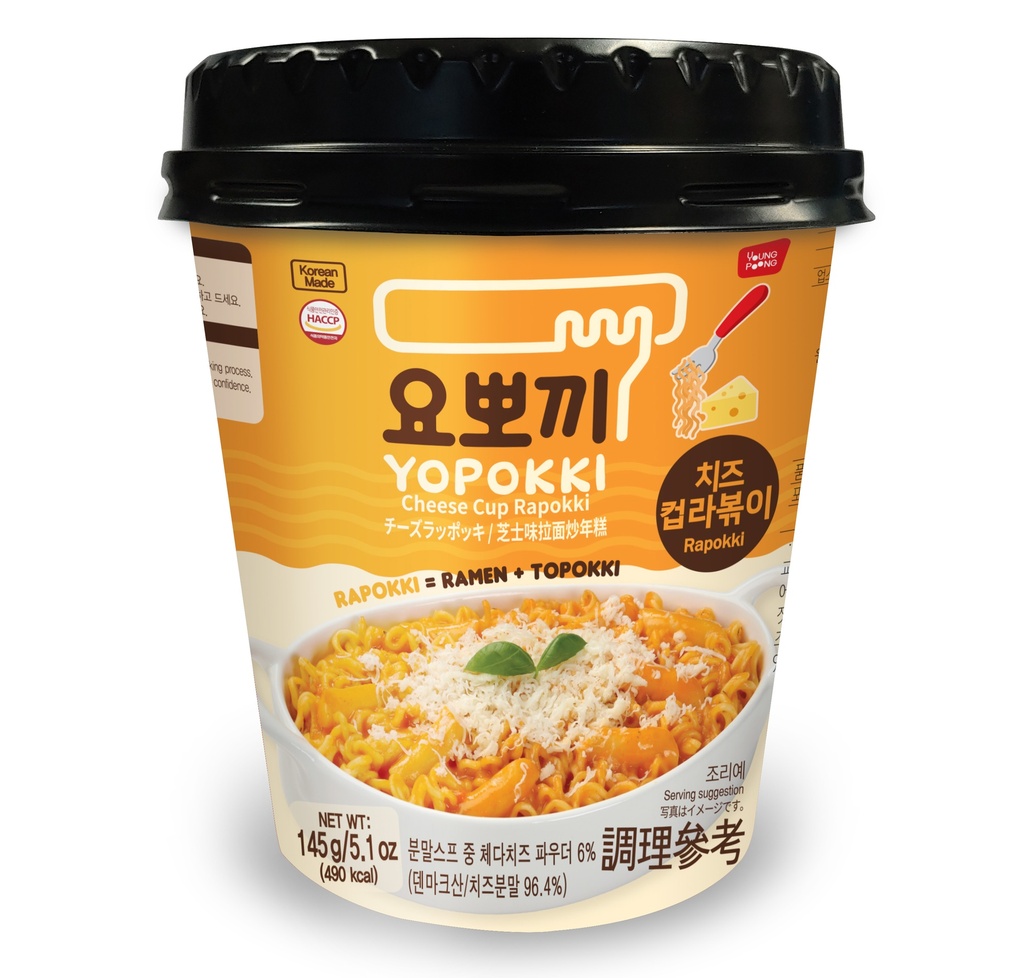 YOUNGPOONG Yopokki Cheese Rapokki Cup 145g