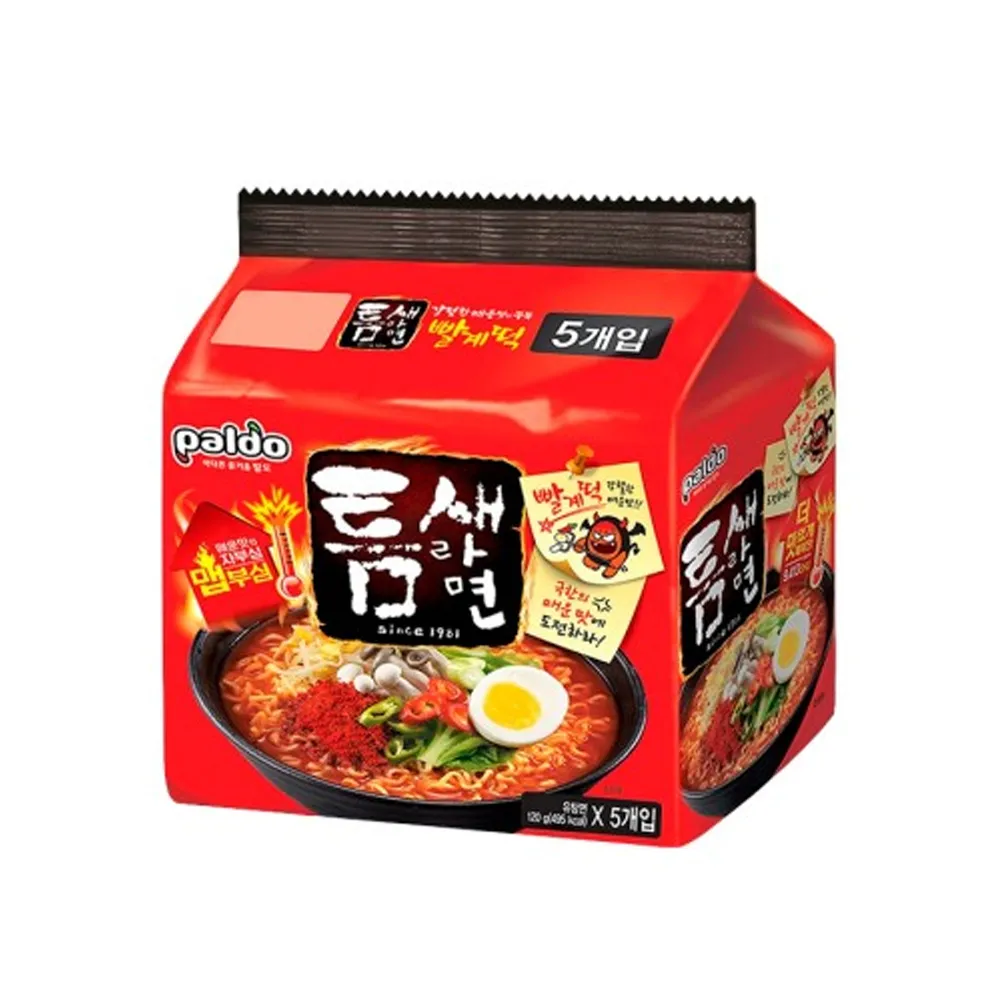 PALDO Teumsae Ramen Intense Spicy Flavor 120g x 5p