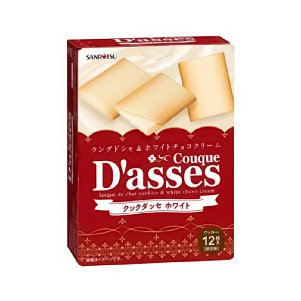 SANRITSU Couque Dasses White Chocolate 12pcs