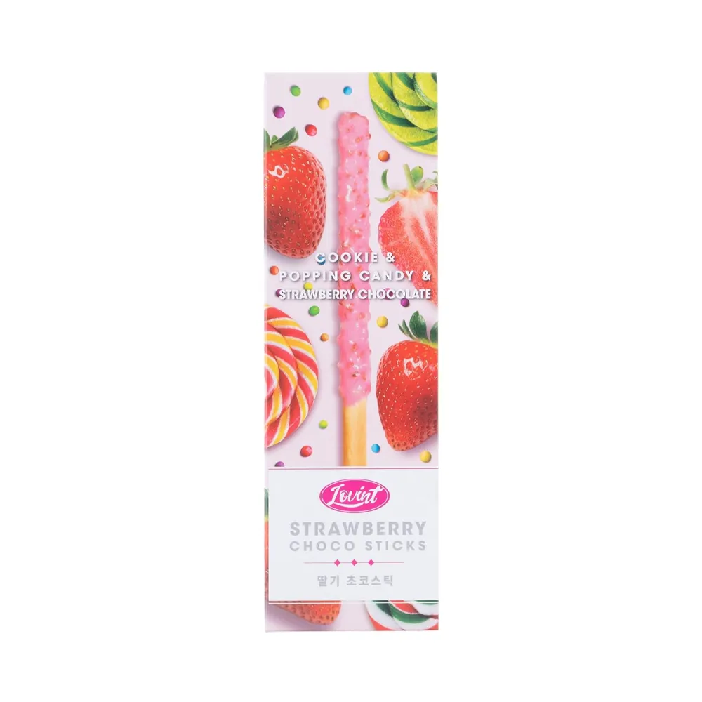 Lovint Strawberry Popping Candy & Chocolate
