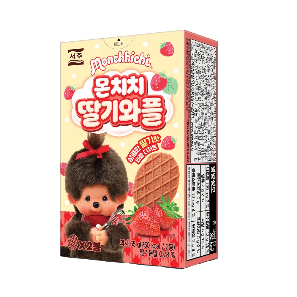 SEOJU MONCHHICHI STRAWBERRY WAFFLE 55g