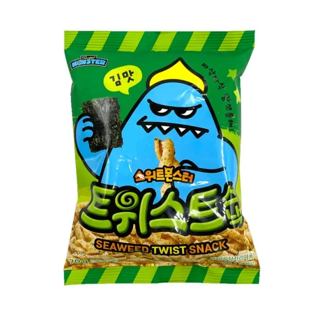 SWEET MONSTER SEAWEED TWIST SNACK 70g