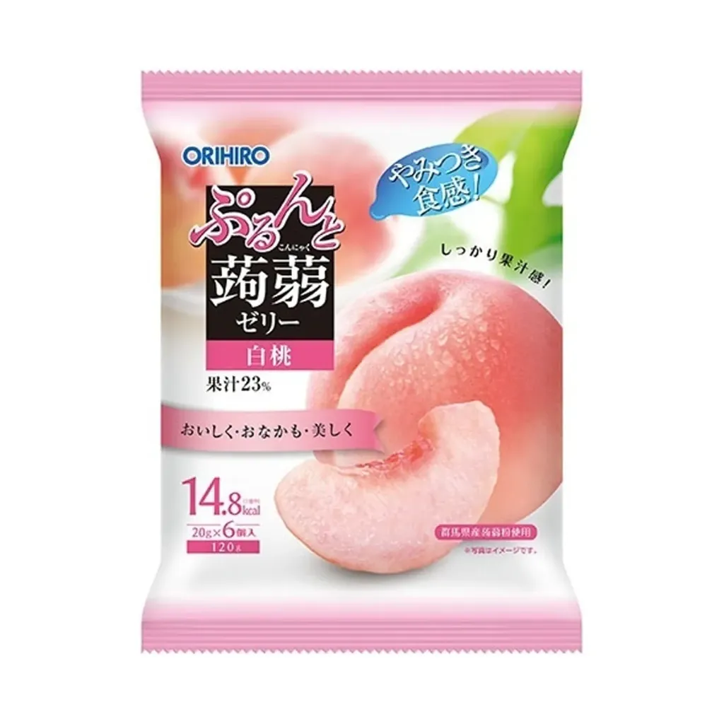 Konjac Jelly White Peach 6P