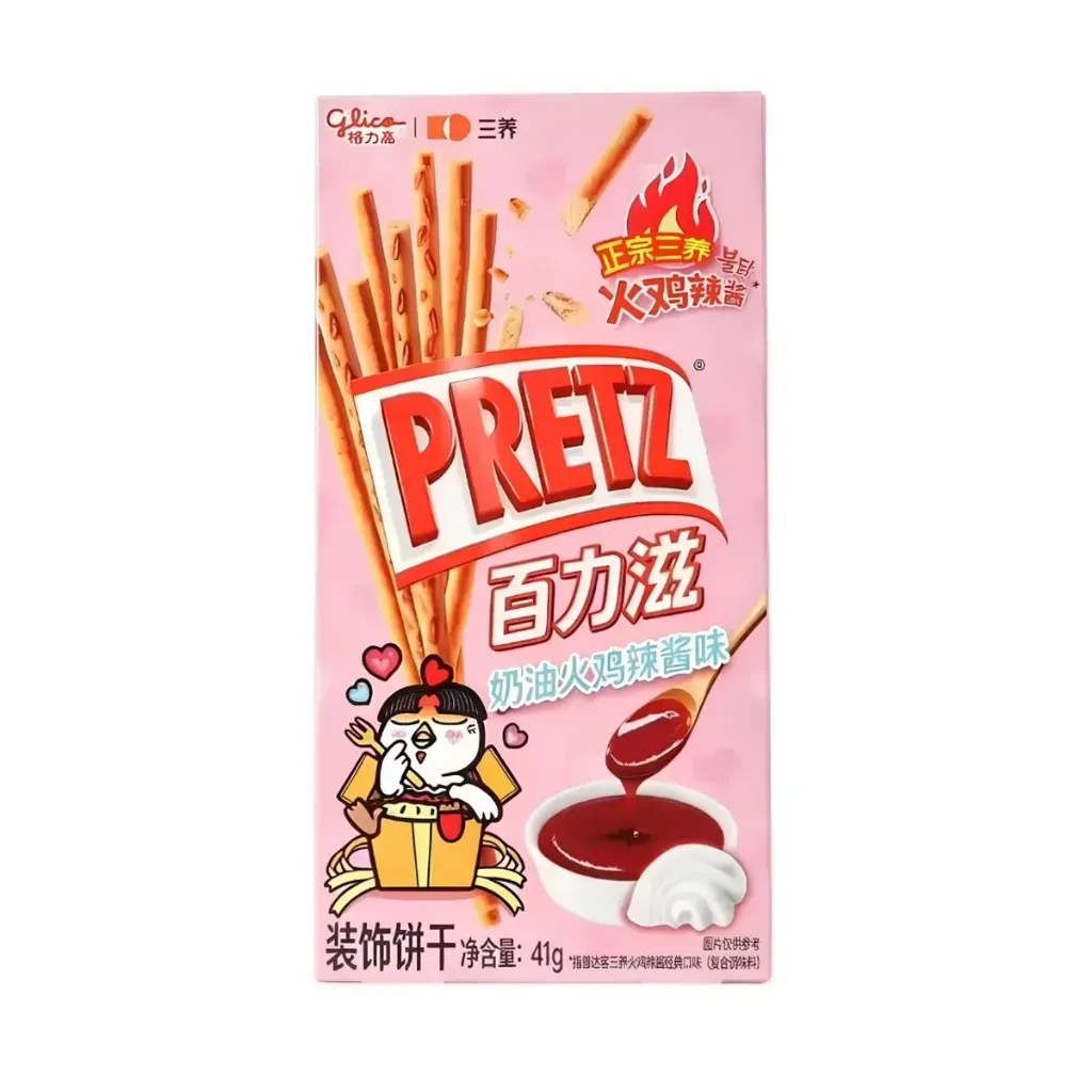 Glico PRETZ Creamy Buldak Hot Chicken Sauce Flavour Biscuit Sticks 41g