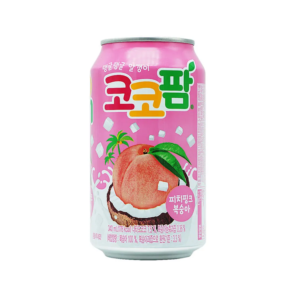 HTB Coco Palm Soda Peach Pink 340ml x 24